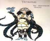 A fanmade siren for a fanfic I am writing. Meet Terminus, the siren in charge of the observation terminal. from siren scandal