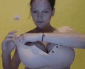 Older, low res gif.... never been able to find her name or the source of this.... any help? from 144chan res gif 5