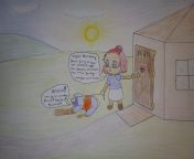 Blueberry goes to the Vet (Drawn by Man-Bat-Person-thing) from rabe man