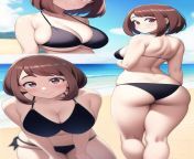 (Ochaco Uraraka) showing off her sexy body in a bikini is making me so stiff ? from kangana ranawat bikini nude ypornsnap me
