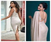 What&#39;s your choice? Silicone juggling a*s of Nora or desi tight natural a*s of Rashmika from nora milking desi