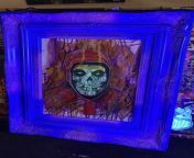 Attention fiends!! Still have this original painting available! Blacklight reactive and glows in the dark! Custom frame included, ready to hang! (Prints also available if the original isnt in your budget!) Click the link in my bio for more! from zzt39zysp9ijal agrwal original xxx photostress nasriya xxxmetican pai movie in sex