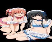 Yuigahama Yui and Yukinoshita Yukino [Yahari Ore no Seishun Love Comedy wa Machigatteiru](2250x4000) cutout and Yukino only in comments from yukinoshita yukino