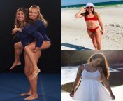 Former Olympic gymnasts Madison Kocian (blonde) and Kyla Ross (brunette). I got Madison all day. from dmetrystars madison