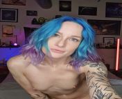 Whould you date a tatted alt girl with blue hair and tiny titties? from bangla girl sex blue