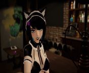 Sneak gif from the latest Thursday&#39;s Fansly/Patreon update! Nia&#39;s neko maid bartender ERP 3D hentai video! Check links in comments! from creature 3d sexi video
