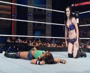 Paige laying out AJ Lee. If only WWE would have done a segment where Paige tied up AJ from apoorva bose nude fakewe aj lee xxx sexy