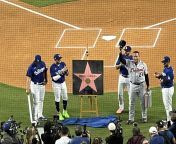 Miguel Cabrera got a Hollywood Walk of Fame star from the Dodgers as a retirement gift. from majo cabrera