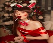 Bunny D.va (X-Mas vers) by Tsuru Hime from otome hime
