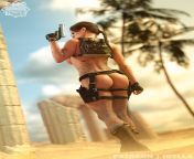 Lara Croft &#124; Nude in the Desert (Idylla) from public sex in the desert