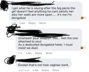 In a debate FB group. This particular debate is based around its okay to break up with someone if theyve been with someone that has a large penis. from peterson debate