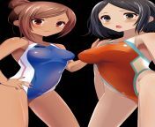 Tachibana Satomi and Uehara Ayaka by Ringo [Dumbbell Nan Kilo Moteru](2812x5000) cutouts and separated characters in comments from 740full satomi yoshida jpg