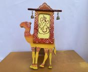 Ganesha seated on camel back - My attempt at traditional Rajasthani Artwork from rajasthani kalbelia mast