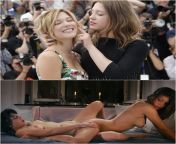 lea Seydoux &amp; Adele Exarchopoulos from actor lea seydoux movie sex sencexx kerala girls hot