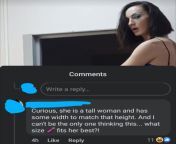On a video about a tall lady. Am I missing something? from tall lady sex