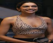Cumdevi Deepika Padukone Looking Hot &amp; Sexy in Strip Sports Bra!?? Who Wanna Join For A Hot Yoga Session with Her??????? from deepika padhukon b hot sexy com
