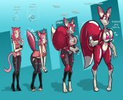 A Rather Catty Fox [Cat Girl -&amp;gt; Inflatable Fox Girl] by Aygee from boy transformation girl by magic cartoon