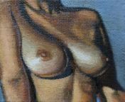 A small Oil Painting for the week 2&#34;x2&#34; from japan small oil masage video