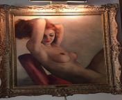 My grandpa has a nude by pal fried, Ive tried looking it up but cant find this painting. Any info? I will put what I know in the comments. from grandpa sleep cock nude