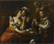 Wouter Crabeth II - Card Players (ca. 1625 - 1650) [4000 x 3177] from 90399鸿运论坛⅕⅘☞tg@ehseo6☚⅕⅘•3177
