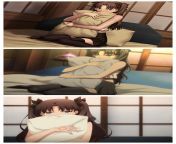 That Rin scene comparision (VN vs UBW 2010 movie &amp; UBW 2014 anime) from yaboyroshi fate ubw