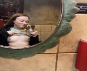Public bathroom boobs from public changing boobs bra