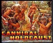 A poster for Cannibal Holocaust (1980) from rapist cannibal holocaust impale critiqe film com