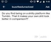 Asked my first question on Tumblr.. I hope BuzzFeed gets it. NSFW - language from artis malaysia bogel tumblr