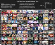 The Genre Grid Anime Originals Edition - 10 Genres, 2 Axes, and 100 Anime Originals from xtramood originals