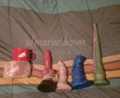 My new toys just arrived! [BD] Sleipnir m/s, Echo m/s, Rex l/s, camp mugs, and [Sinnovator] L/medium soft Dagon. from mugs