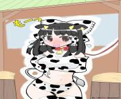 Cow Girl Reimu from mmd touhou futanari reimu x daiyousei