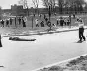 On this day in 1970, the Kent State Massacre took place when the National Guard fired on unarmed Kent State University protesters, causing 13 casualties. Just 10 days later, 2 students were killed by police at Jackson State University. from imphal manipur university gir