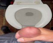 My favorite public bathrooms toilet needed some cum. Too bad no one walked in. from telugu bathroom s
