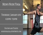 Men&#39;s Nude Vinyasa Yoga Class (Thursday, Jan. 11th) from ‏11th class girl xxx