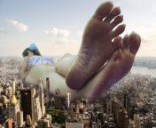 Be attentive! Giantess in the city... from giantess livestream