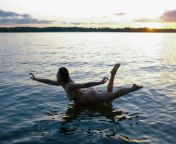 Nude Yoga on water by Miss Marconi - Ph. from sawera nadeem nude facktamil axx boys six video file ph style 1st time