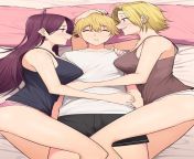 Wife and (implied aryan futa) wife snuggle their perfect son. How soft his skin and hair is, the good grades he makes at school, all the dark girls he brings home, how big his dick is and why is always smells like fresh pussy. from his dick is soooooo gooooodddd