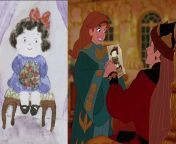 In Anastasia (1997), the drawing that Anastasia gives to her grandmother is based on a 1914 painting created by the real princess Anastasia. from anastasia pagonis