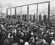 Public Execution of German War Criminals in Kiev, 1946 from 博狗注册自动送3元→→1946 cc←←博狗注册自动送3元amprsfzu