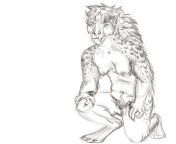 creating a Killerfolk sona, sketch by me, (warning, they are naked, but not sexualized though, I&#39;ll give em clothes eventually) from olga buganova is creating massage videos for models by me patreon