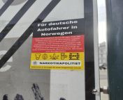 Gerade in Norwegen (Oslo) auf der Rckseite einer Werbetafel gefunden. from norwegen band kosovo