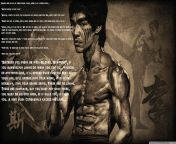 The wise words of Bruce Lee, thought this might aid you from bruce lee teny gasy
