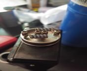 2x 26g nichrome frames with 8 plys of .5x.1 ribbon all wrapped in 36g kanthal ohms out to .052 from lsn 028 052