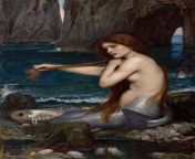 A Mermaid (1900), John William Waterhouse, [2333 x 3392] from 中国联合航空人工咨询热线电话0874 318 3392】 wdm