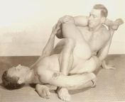 Vintage nude wrestling ... from vintage nude young girls
