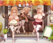 Four hot ladies ready to provide their services [Warship girls r] (xiao shei) from sameera shei