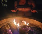 ? Big tits roasting on an open fire..? from big tits open sex an kis