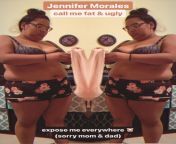 fat pig ? Jennifer Morales exposed nude from amariah morales
