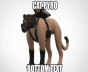 Cat pyro nude in a suggestive position (18+) from cat scooter nude