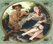he was a satyr boy she said see you later boy (art by marlowe st lune) from bdsm shota boy art